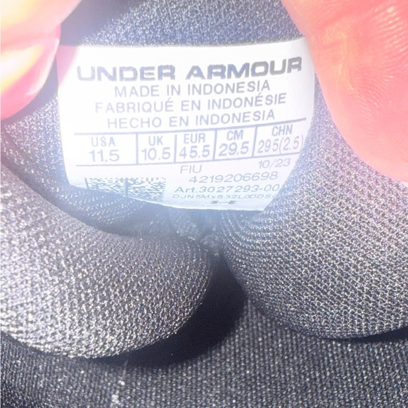Under Armour Spotlight‎ Franchise RM 4.0 Black White football cleats size 11.5
